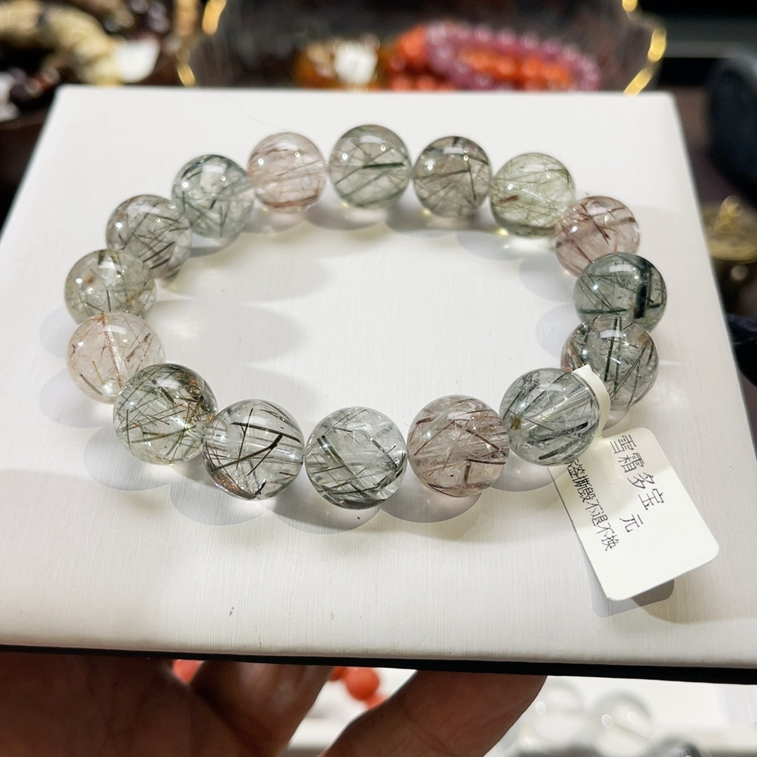 13.5mm彩雪霜发晶,饰品/流行首饰/时尚饰品新,手饰/手串,淘宝优惠券,粉丝福利购,淘宝优惠卷