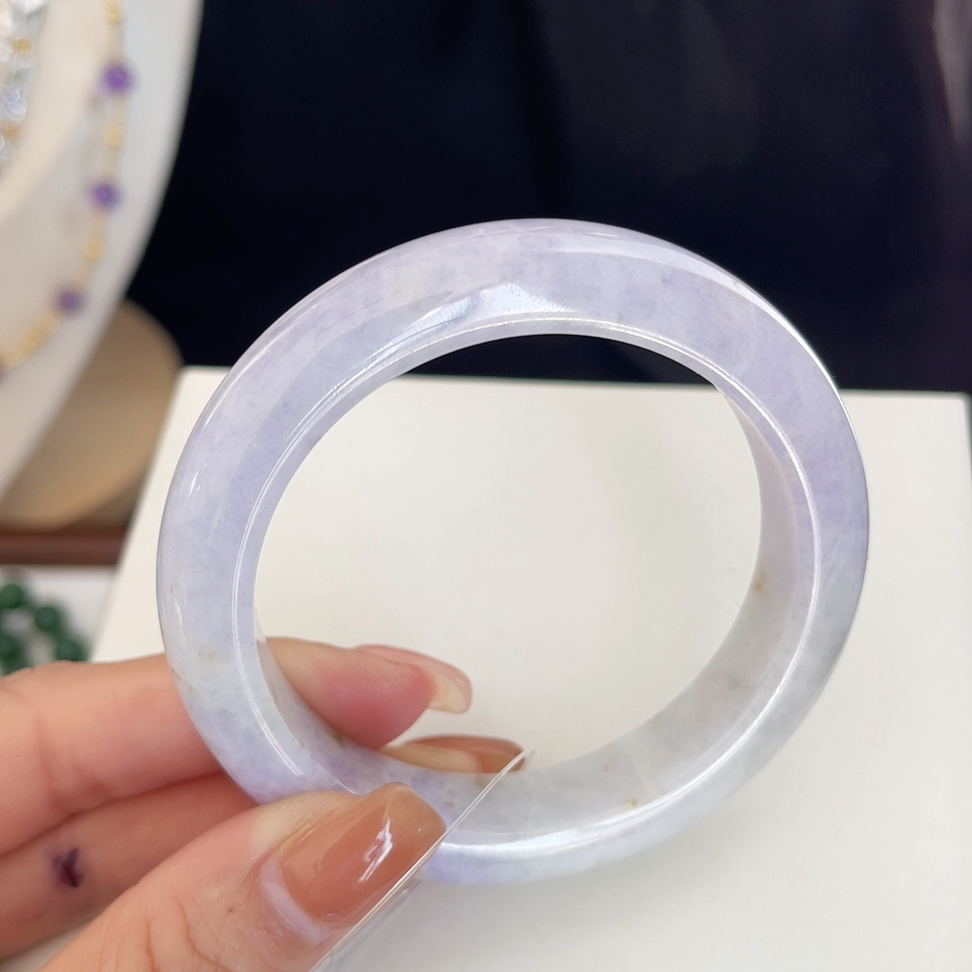 57.6紫罗兰翡翠手镯