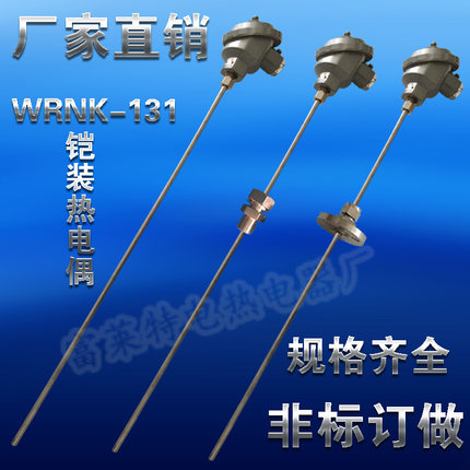 铠装热电偶WRNK-131 K型热电偶 WRNK-231热电偶 电炉测温度传感器