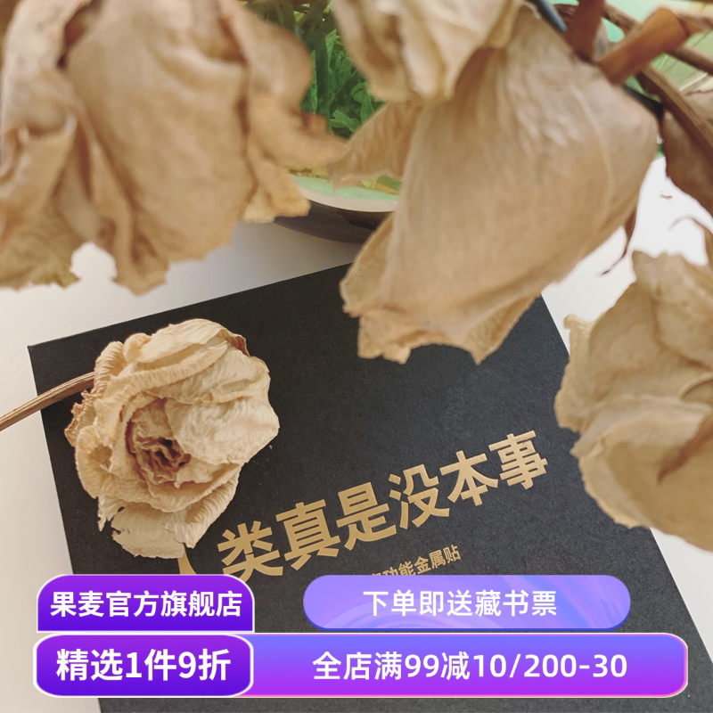 人类真是没本事 名著金句金属贴手机贴行李箱贴冰箱贴车贴个性潮品 果麦文创