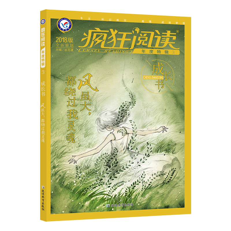2018年疯狂阅读年度特辑3成长书 风虽大，都绕过我灵魂 文学文摘杂志书籍