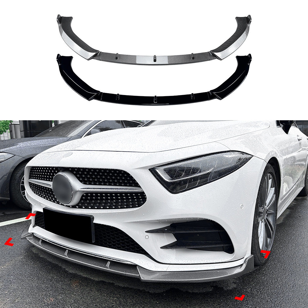 适用于18-22款奔驰CLS级C257 CLS260/300/350改装AMG前杠前唇前铲图片