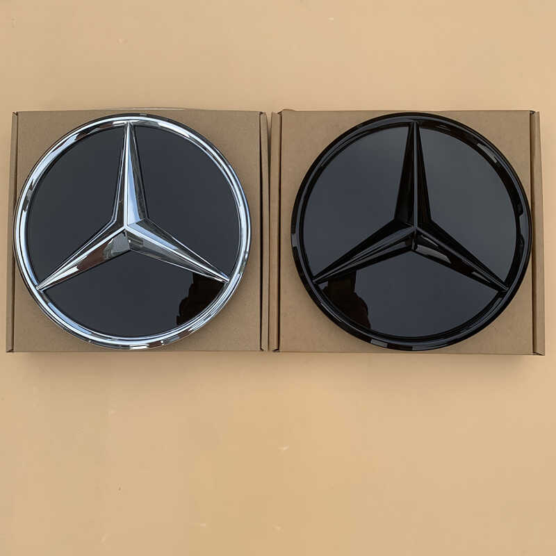 适用奔驰电车EQA260 EQA300改装中网镜面3D实心大标前车标中网标