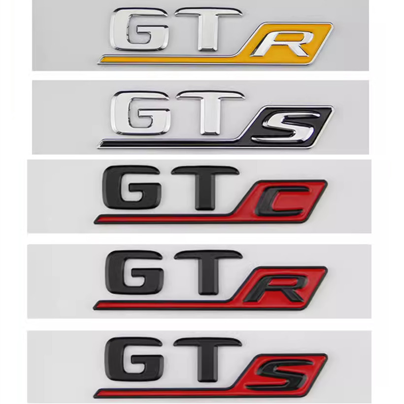 适用于奔驰车标改装AMG GTR GTSGTC GT50 C63S A45S CLA45S字标贴