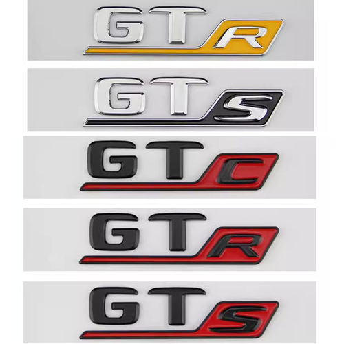 适用于奔驰车标改装AMG GTR GTSGTC GT50 C63S A45S CLA45S字标贴