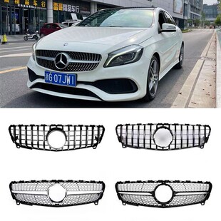 奔驰A级W176 A200 A180 A250 A260改装A45 中网GT竖条中网大标