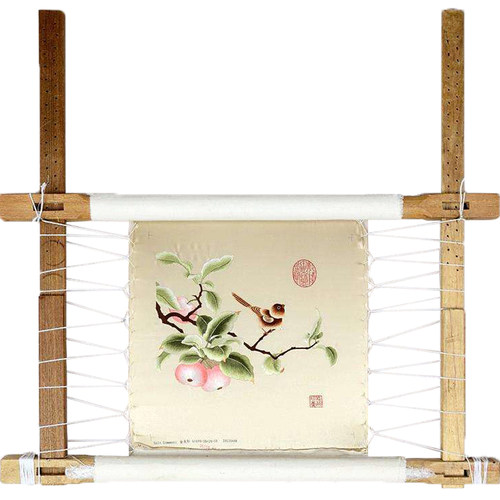 苏绣绣绷实木传统绷的紧可调