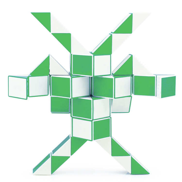 3 차 루빅스 큐브 다양한 마술 눈금자 24 36 48 섹션 마술 지팡이 지능 선물 어린이 장난감 외계인 루빅스 큐브 학생