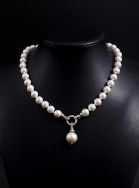 经典赫本风仿珍珠锁骨链