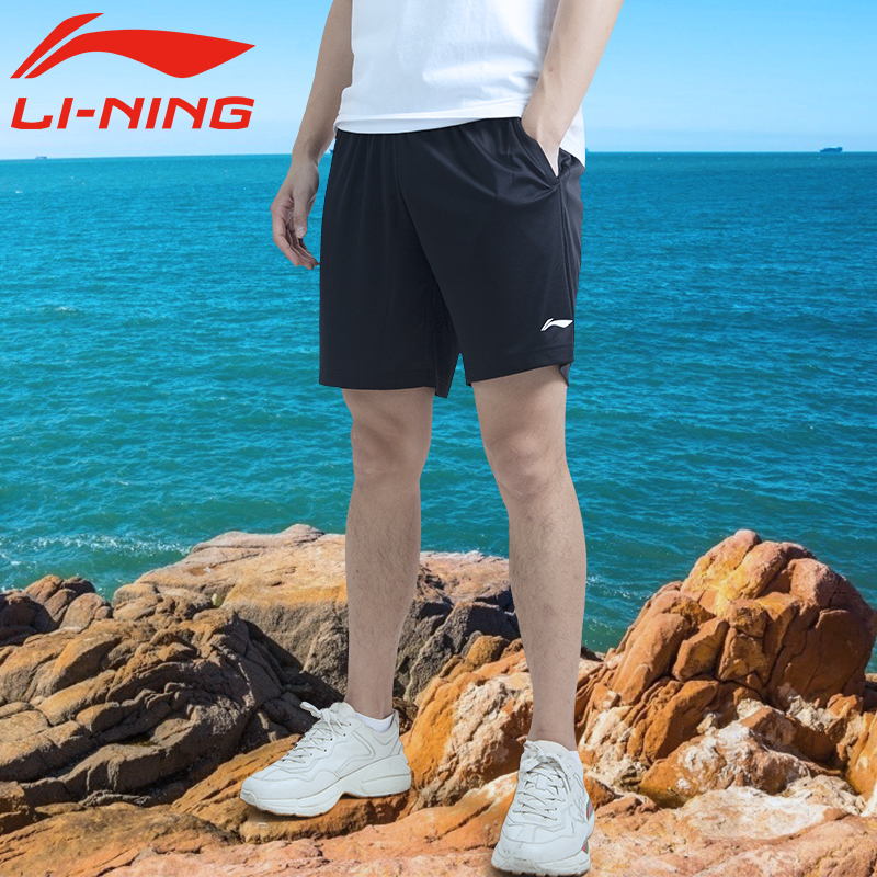 李宁短裤男夏季薄款跑步速干