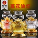 水晶液体酥油灯灯盏新款 吉祥莲花油灯家用供佛莲花灯长明灯佛前烛