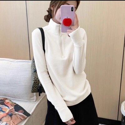 半拉链立领卫衣2025秋冬新款保暖