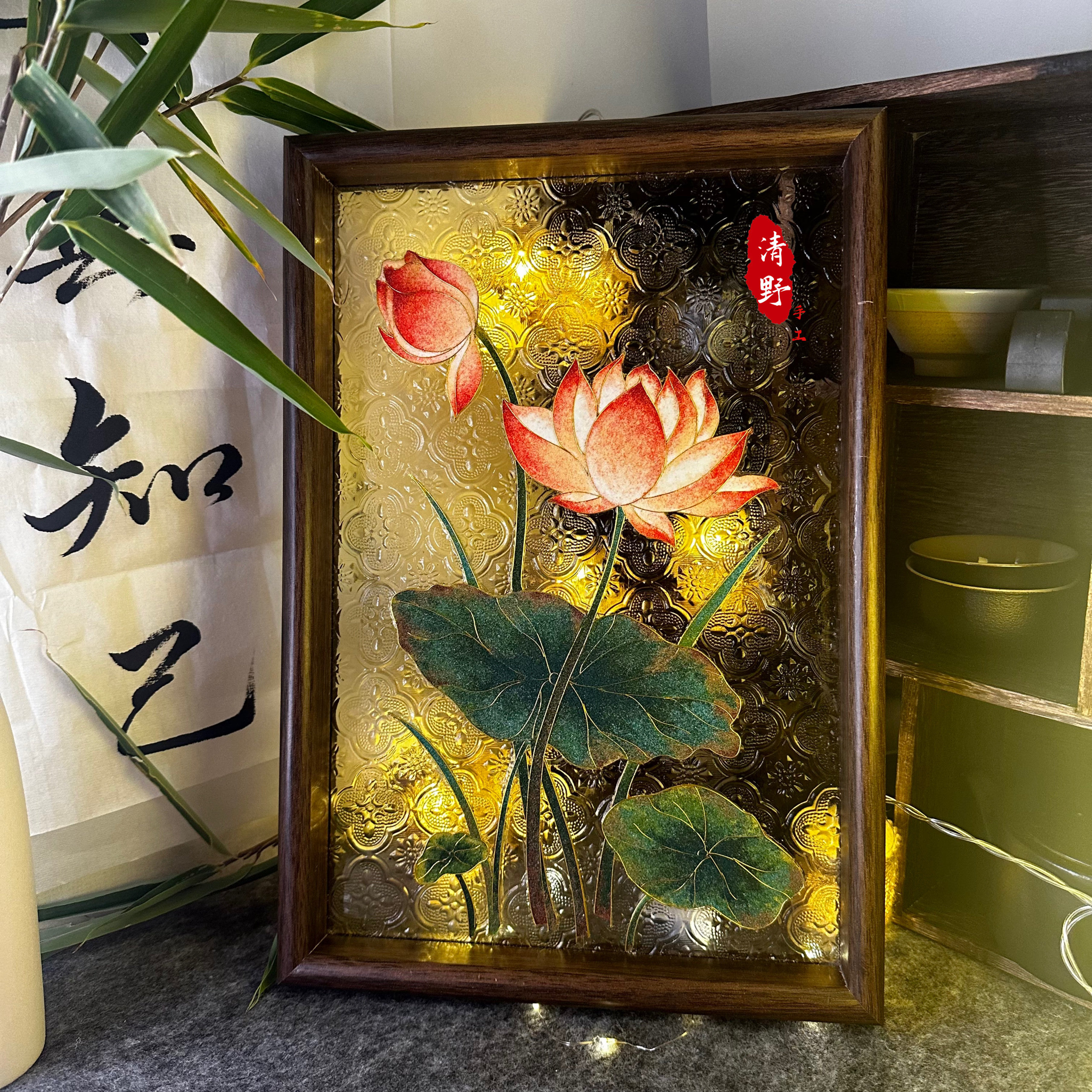 掐丝珐琅荷花好运莲莲