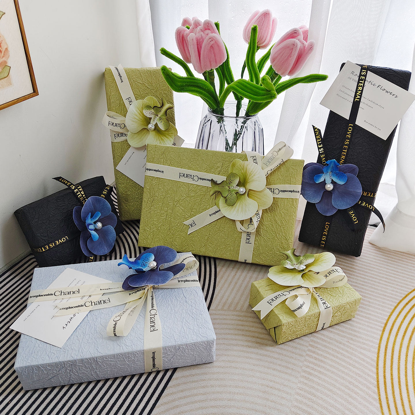 男友生日礼物包装纸ins风高级感大尺寸高颜值送女友石纹纸蓝色,鲜花速递/花卉仿真/绿植园艺,花艺包装纸,淘宝优惠券,粉丝福利购,淘宝优惠卷