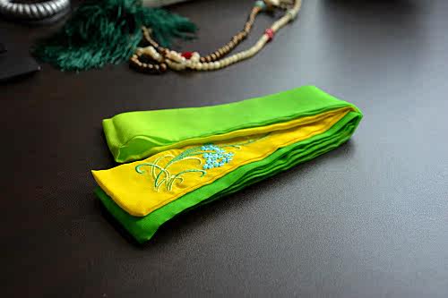 【晋月】原创汉服配饰发带古装头饰刺绣花雪纺卷草发带撞色|ruв категории Украшения,ювелирные изделия, шпилька - от Buy2taobao.com для оказания профессиональной услуги покупки агента Taobao