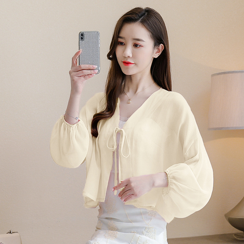 Versatile 2021 spring and summer thin coat sunscreen coat shawl