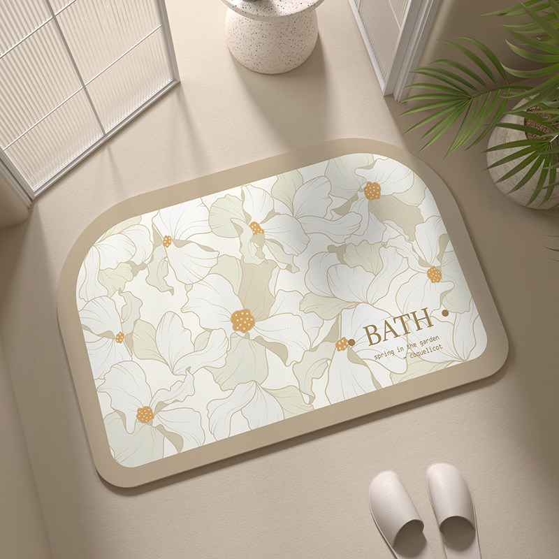 【软乎乎】软矽藻泥吸水凉垫浴室地垫厕所门口防滑防摔脚垫进门垫,居家布艺,家用脚垫,淘宝优惠券,粉丝福利购,淘宝优惠卷