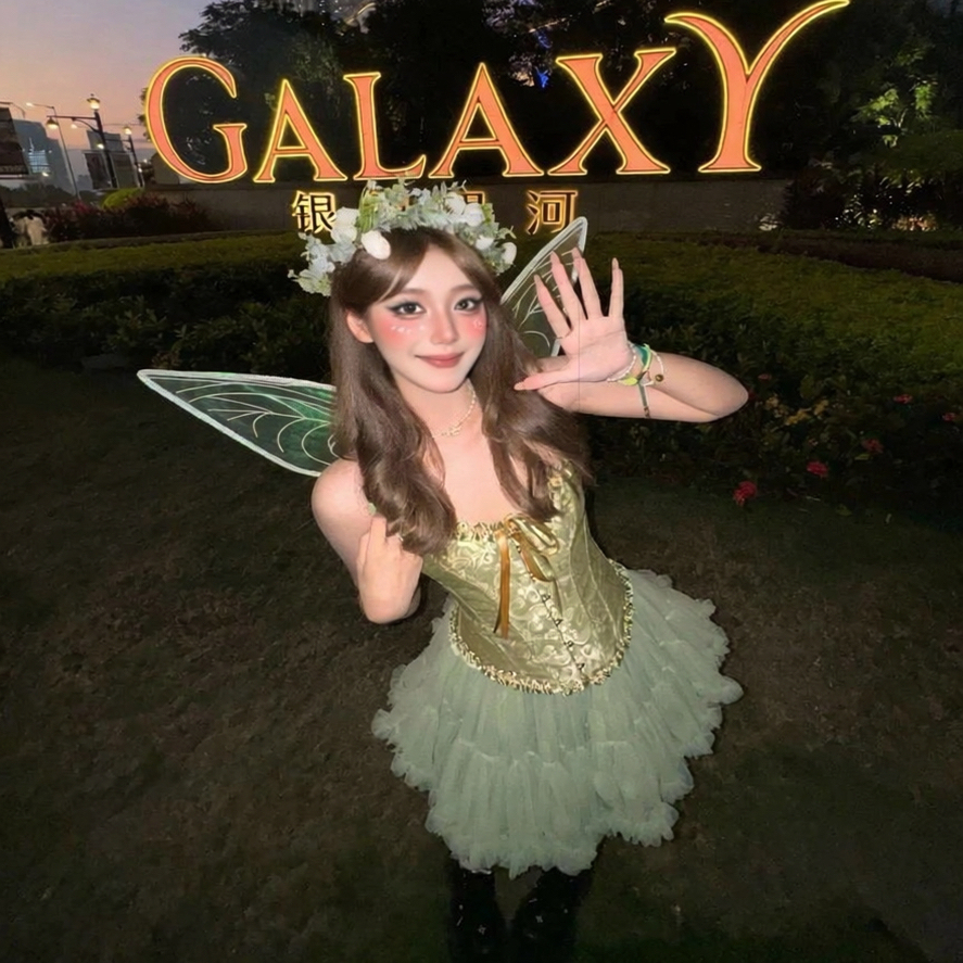 万圣节服装小叮当奇妙仙子精灵cos服战袍扮演服道具小仙女cosplay