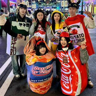 可乐泡面服饰牛奶衣服抽象cos服搞笑搞怪服装 cosplay女年会派对男