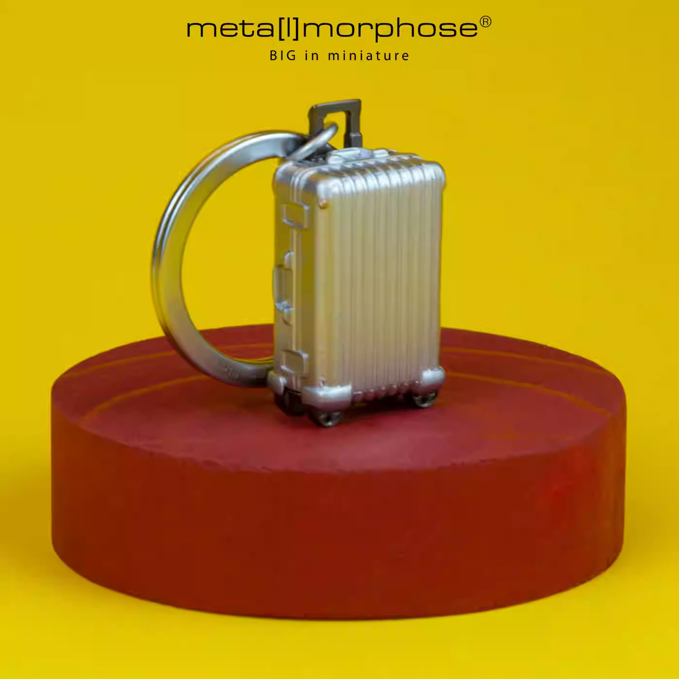 Metalmorphose行李箱合金车钥匙扣挂件 比利时原创质感创意礼物