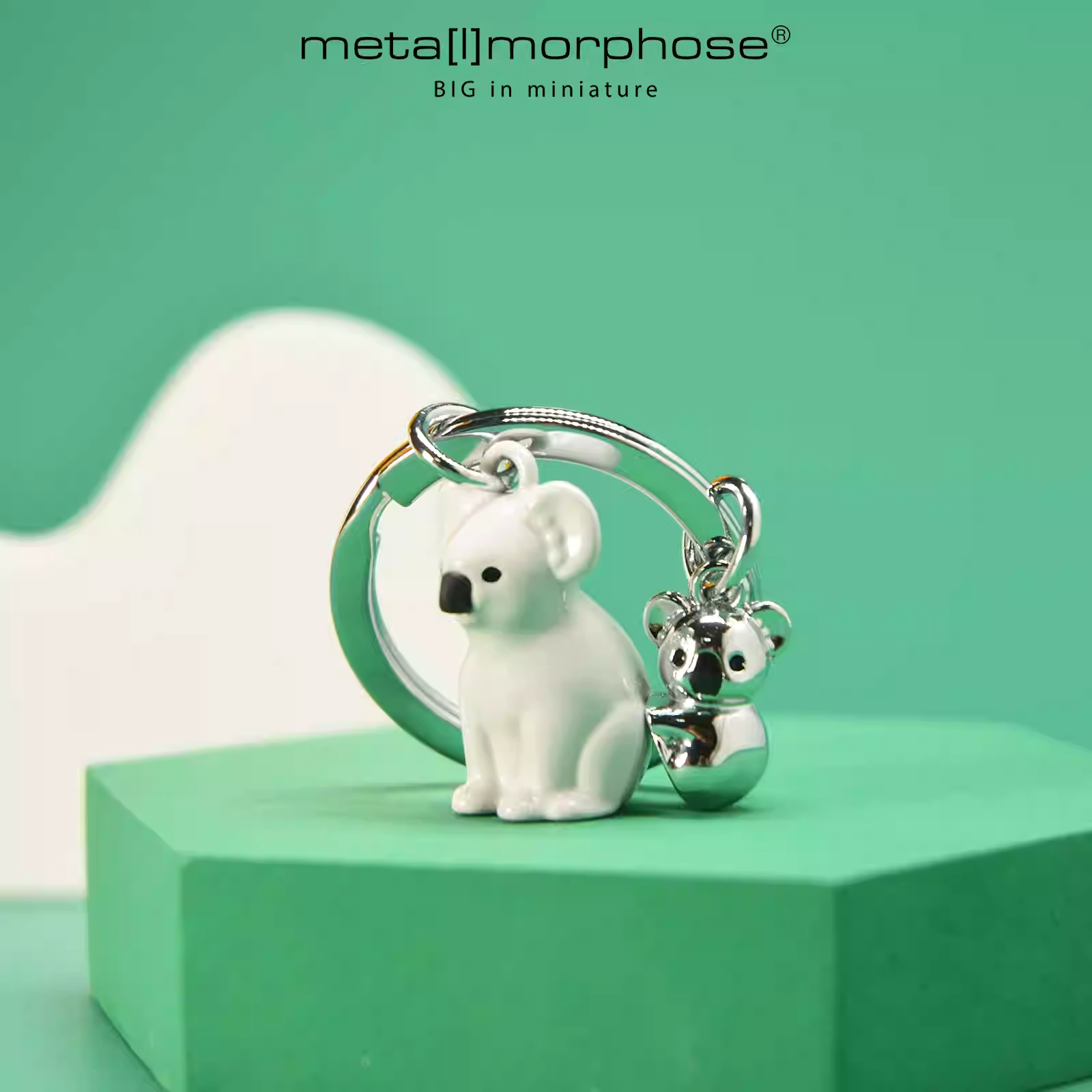 比利时品牌考拉一家合金钥匙扣挂饰 原创高档可爱文创礼物迷你版