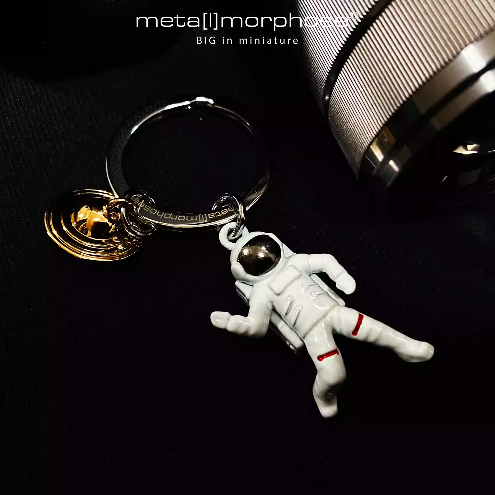 比利时品牌宇航员合金迷你钥匙扣挂件 原创高档创意文创礼物