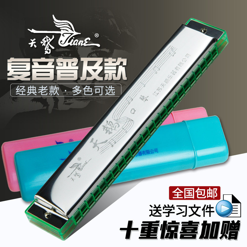 天鹅牌口琴24孔复音c调学习自学