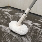 地板刷化妆室长柄圆头硬毛无死角家用浴缸刷伸缩厕所瓷砖浴室地刷