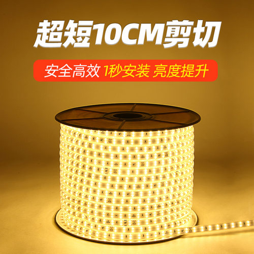 LED灯带220V10公分一剪防水灯条