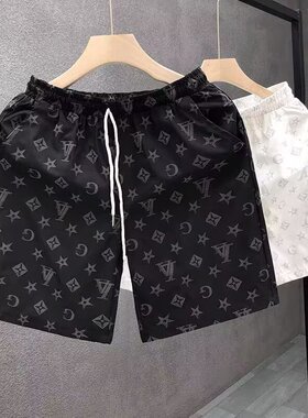 夏天穿搭短裤男夏季薄款运动沙滩裤子男士潮流居家宽松外穿五分裤