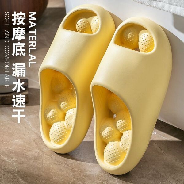 情侣按摩拖鞋男镂空速干超轻透气洗澡浴室松糕鞋踩屎感eva拖鞋女