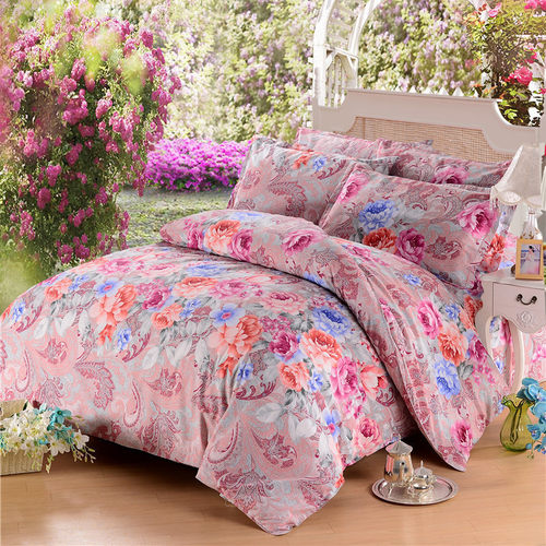 暖园纯棉加厚磨毛被套双人单人