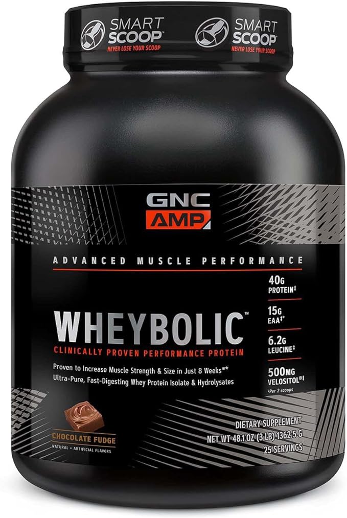 GNC AMP 乳白蛋白粉增肌和锻炼氨基酸巧克力软糖 25p