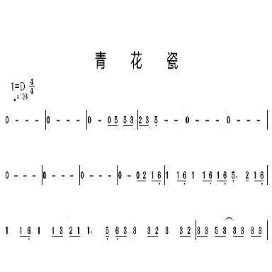 袁莎 程皓如 青花瓷 伴奏 古筝演出伴奏 另售古筝旋律简谱 FY