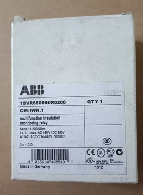 ABB继电器 CM-IWN.1   1SVR650660R0