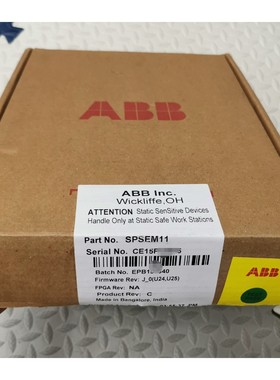 ABB卡件SPSEM11模件SOE主模件INSEM11 拍前请询价