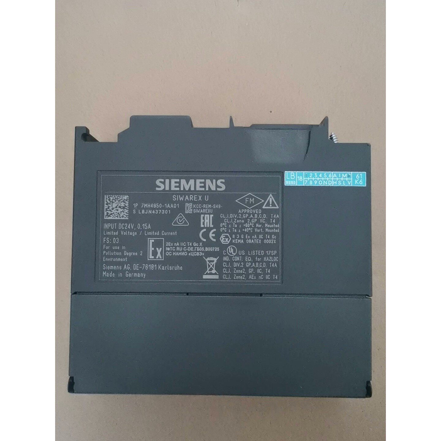 SIWAREX U西门子7MH4950-1AA01拍前请询价