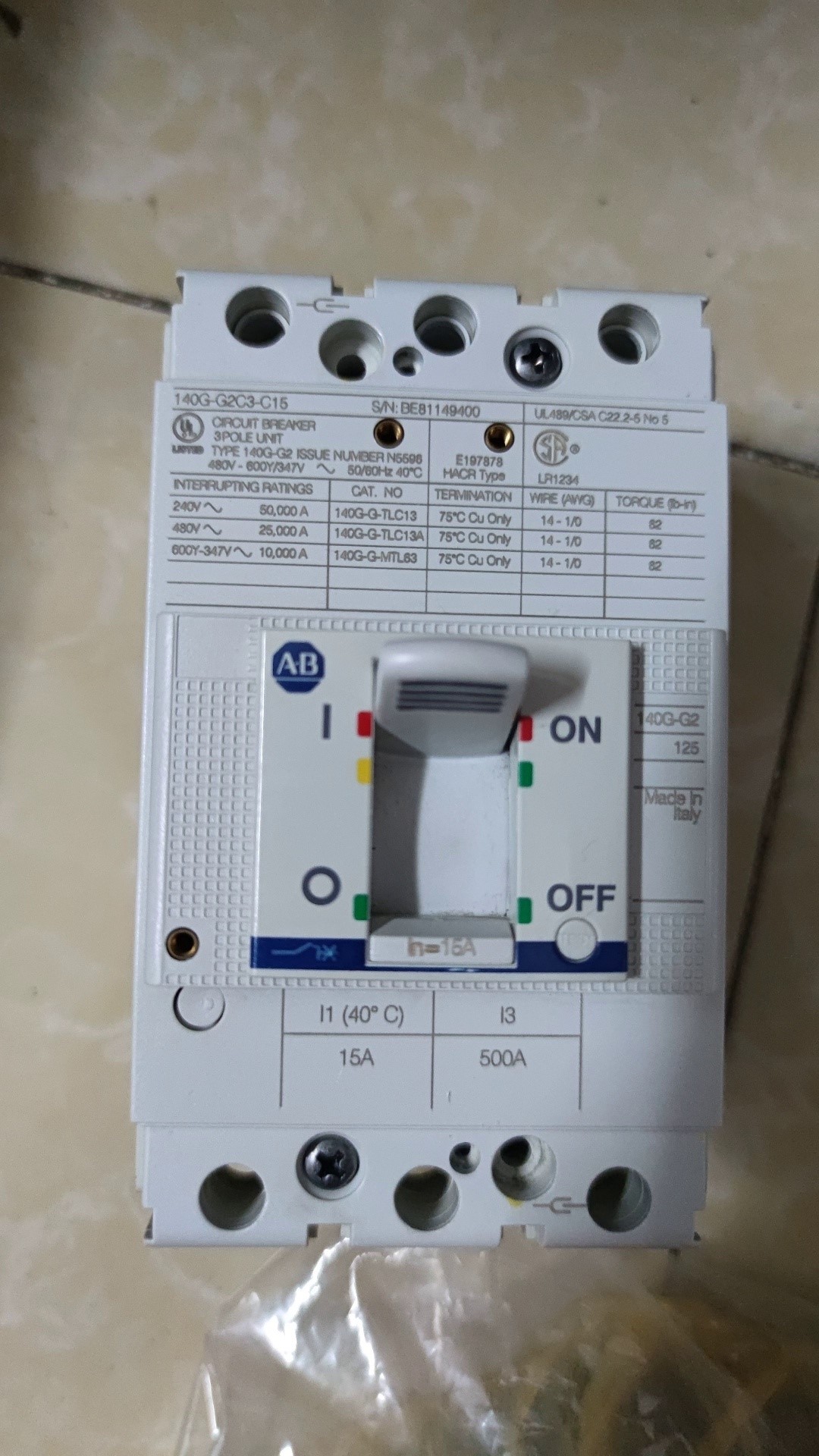 AB罗克韦尔140G-G2C3-C15 C30全新原装拍前请询价