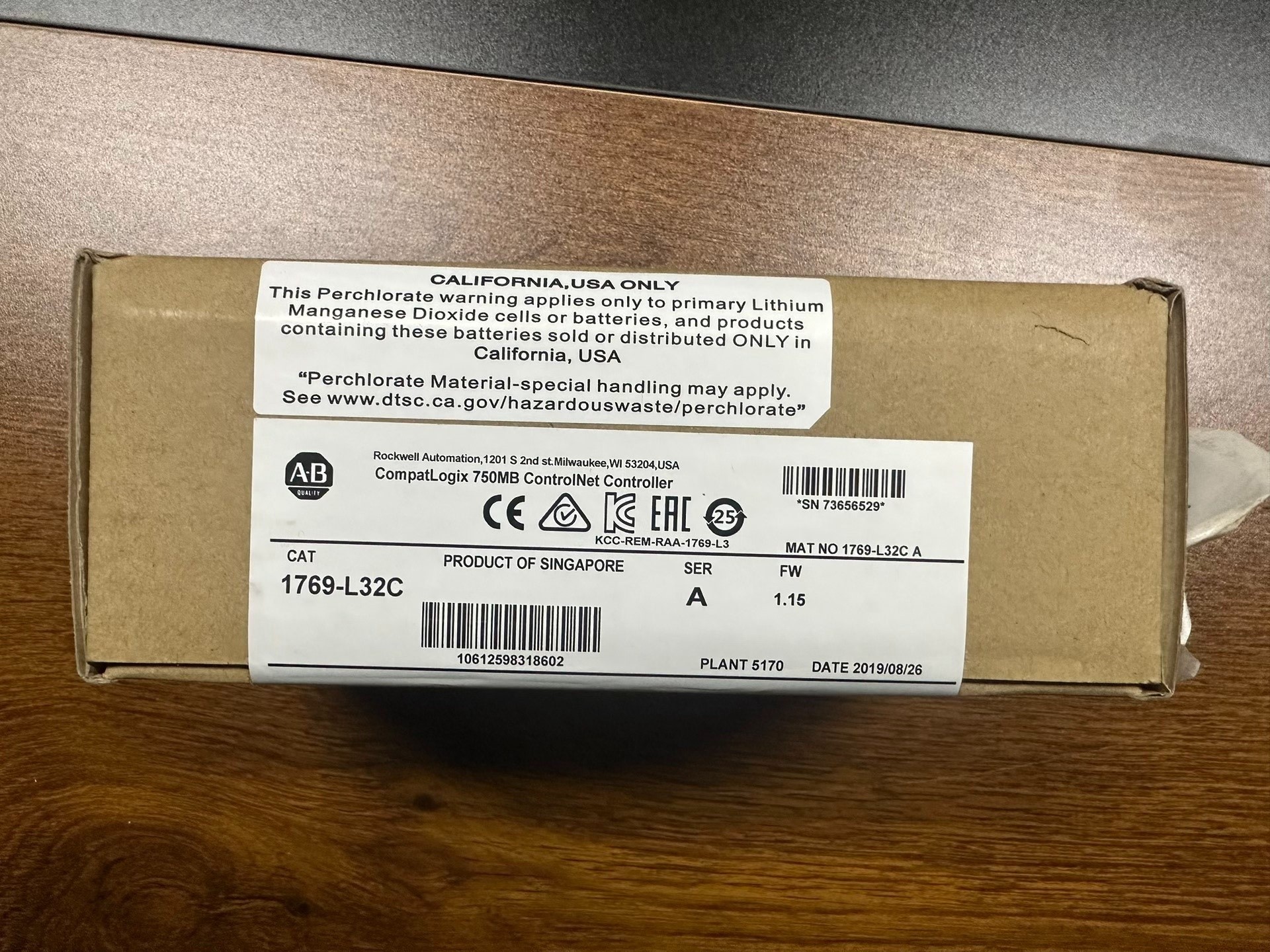 AB 罗克韦尔 1769-L32C 全新 未拆封全新原装拍前请询价