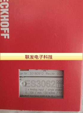 全新原装品现货倍福 EL3062 EL3058 EL4028 EL3124 ES3062现货拍