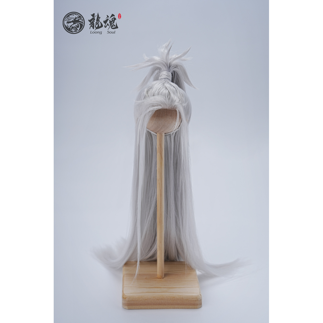 龙魂  尉迟恭/秦琼同款白色造型发LHWG3-S0039BJD娃娃配件明信片