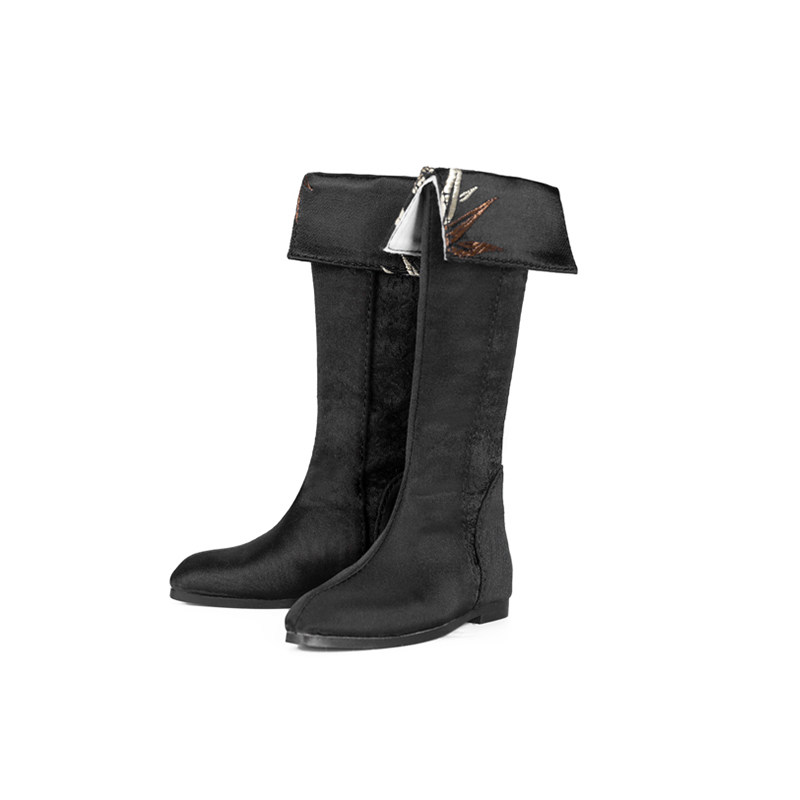 龙魂人形社提花织锦长靴