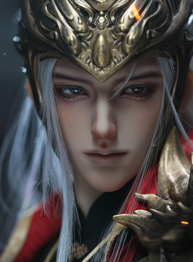 龙魂 尉迟恭 搜神传记 裸娃75壮叔bjd娃娃正版古风