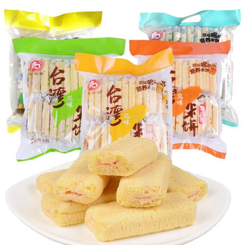 倍利客台湾米饼350g约41小包儿童米饼辅食糙米卷宝宝磨牙饼零食品 - 封面