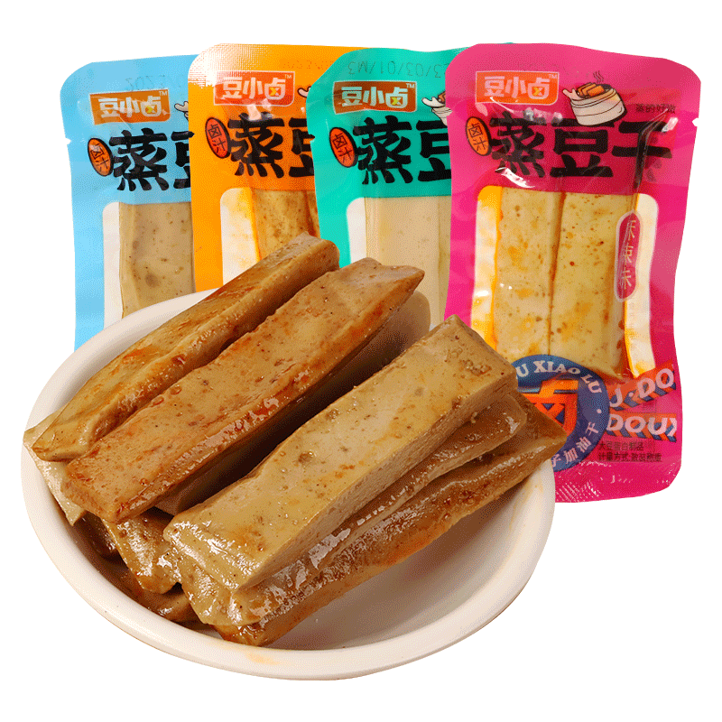 豆小卤蒸豆干多口味豆腐干散装休闲零食麻辣烧烤鸡汁五香豆干