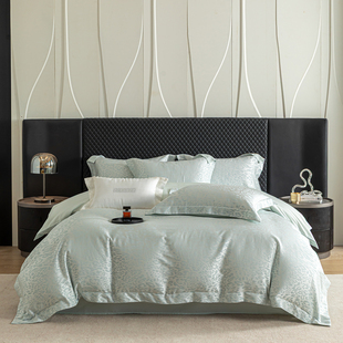 莱赛尔天丝棉四件套轻奢高级感主卧室床单被套a类母婴级四季通用