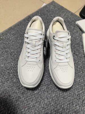W5XXL30401利家男鞋时尚小白鞋夏季新款牛皮轻便休闲小白鞋