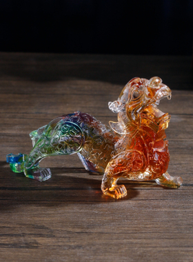 家居饰品客厅貔貅摆件琉璃