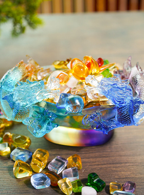 珍悦古法琉璃双龙聚宝盆