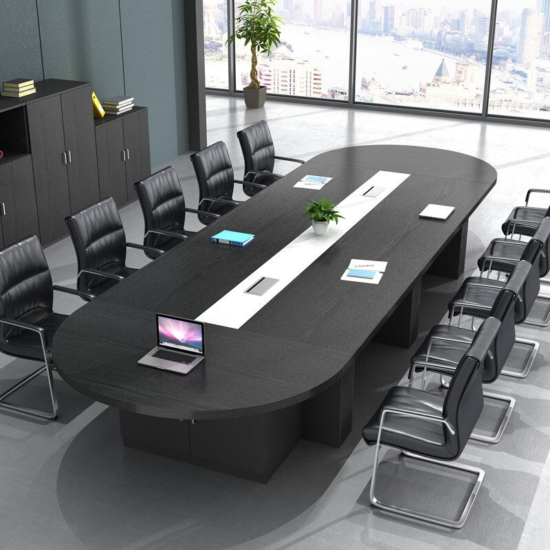大型长方形条形会议桌椅会议台办公桌椅组合洽谈桌谈判桌培训桌椅